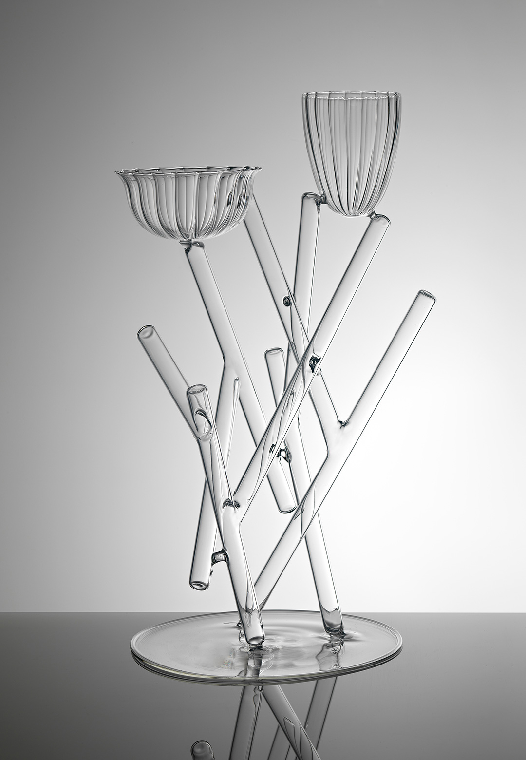 Mario Trimarchi shapes glass into a sculptural interpretation of 'Still Life'
