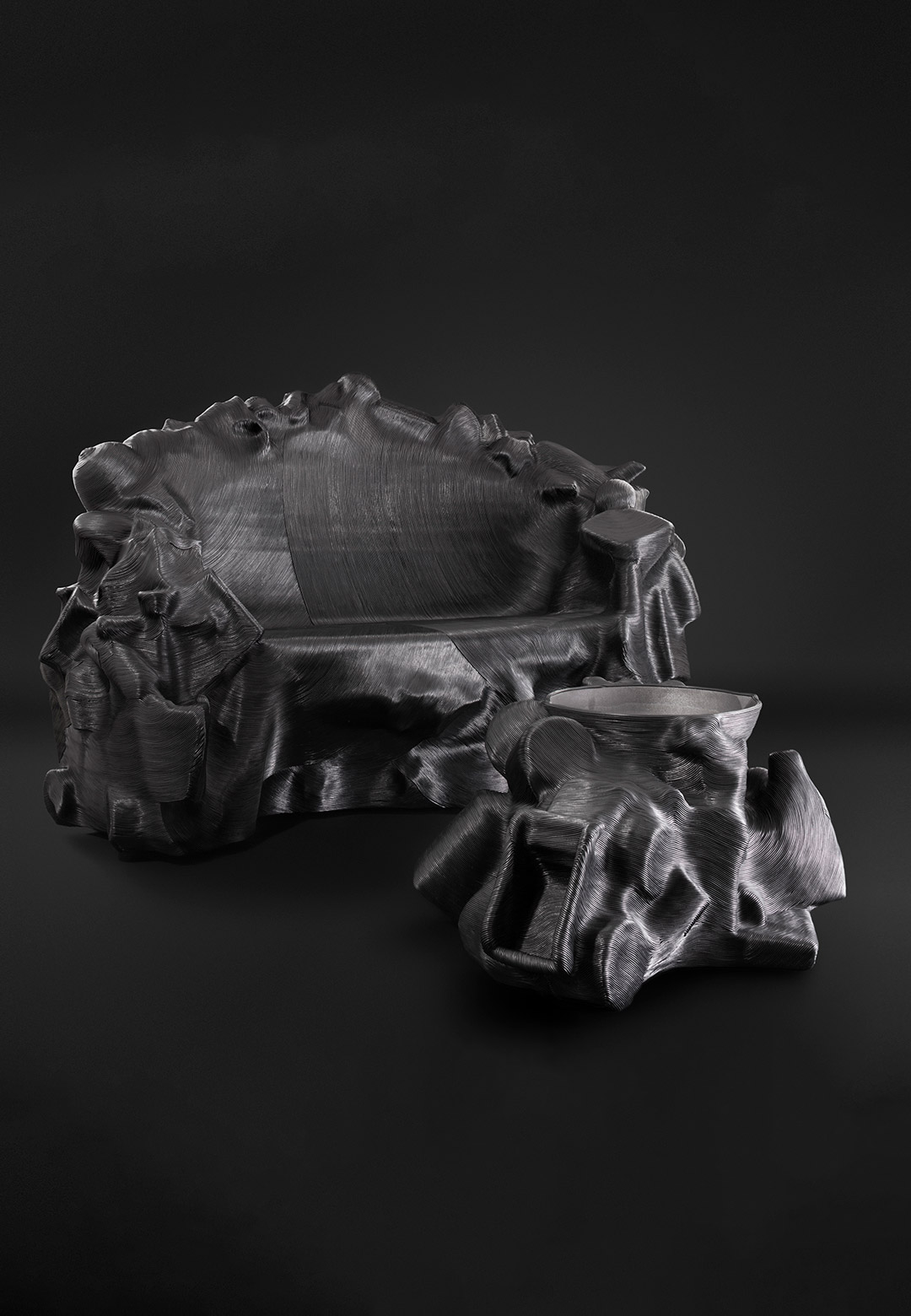 Jay Sae Jung Oh crafts ‘Salvage’ sculptures of debris draped in leather