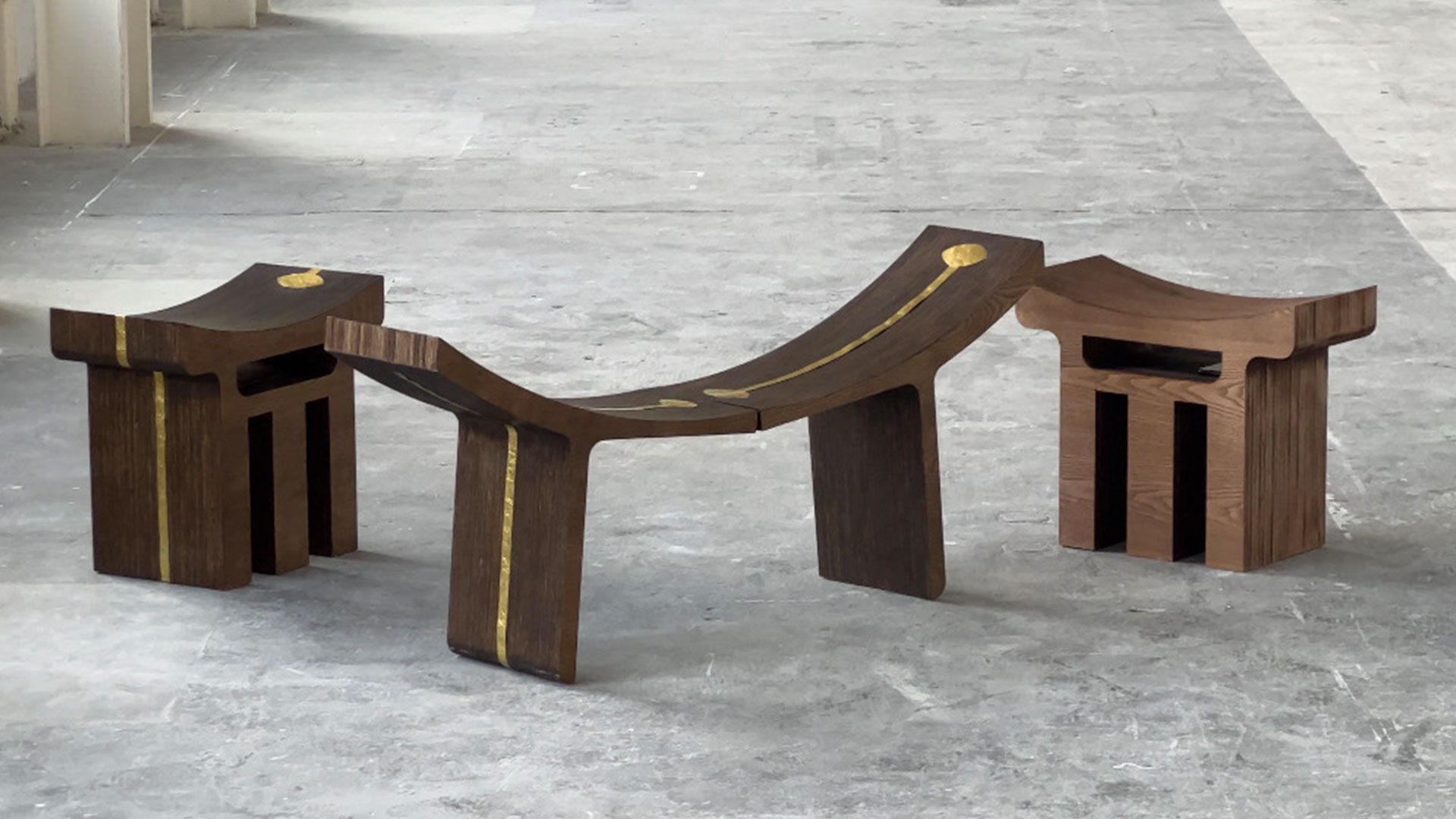 Abreham Brioschi traces his Ethiopian roots through futuristic furniture ensemble