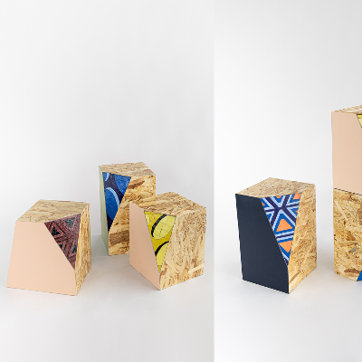 Design and mosaic coalesce into distinctive cubed furniture conceived by AZ Factory