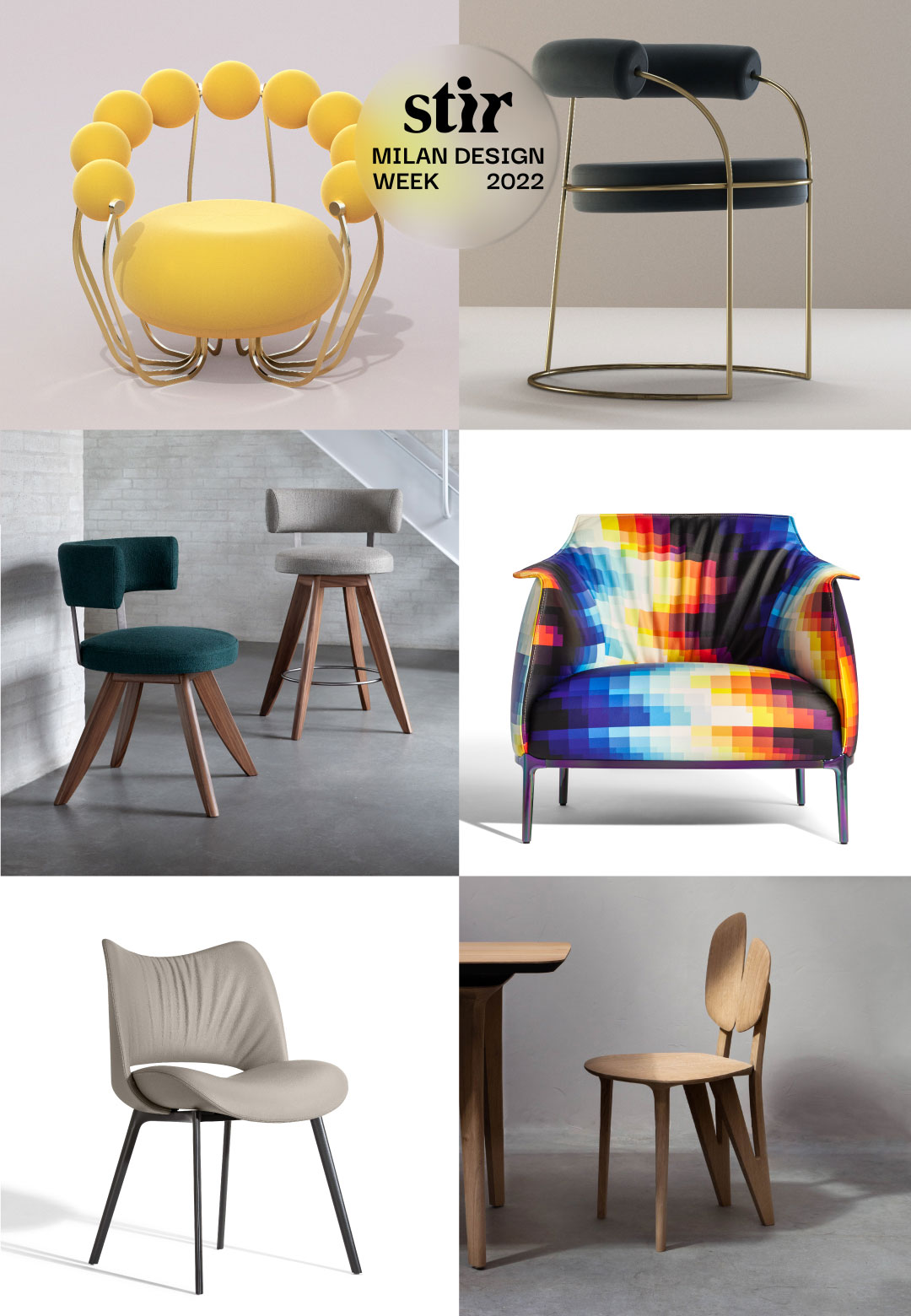 Salone 2022 calls attention to innovation and artistry in chair designs