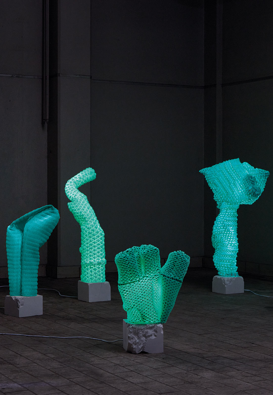 Sangmin Oh’s ‘Knitted Light’ collection evokes images of vibrant underwater corals