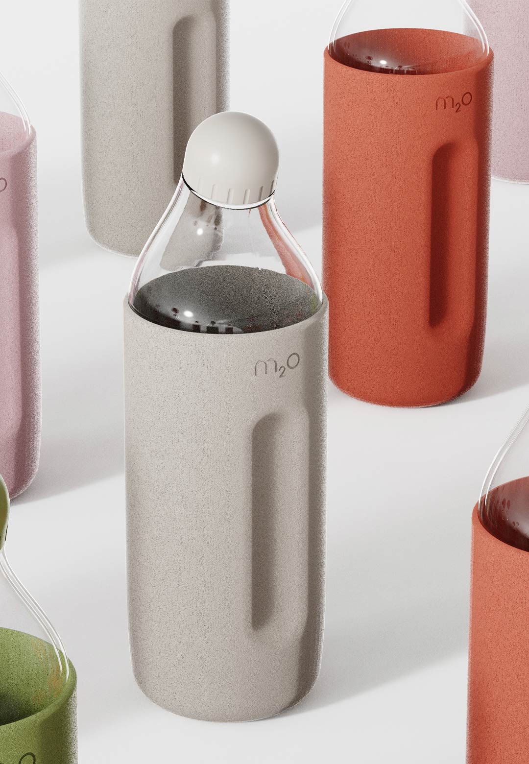 Michael Young’s new M2O bottle design features an angled neck and easy-grip cap