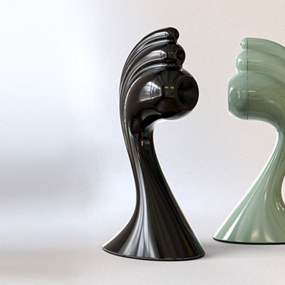 Elevating soundscapes with the sculptural '3Eel' loudspeaker by Andrew Roberts