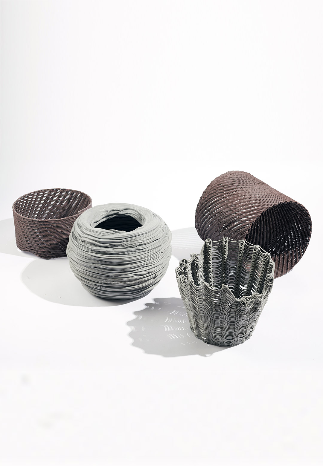 Digital design emulates traditional craft in these ‘Digitally Woven’ objects