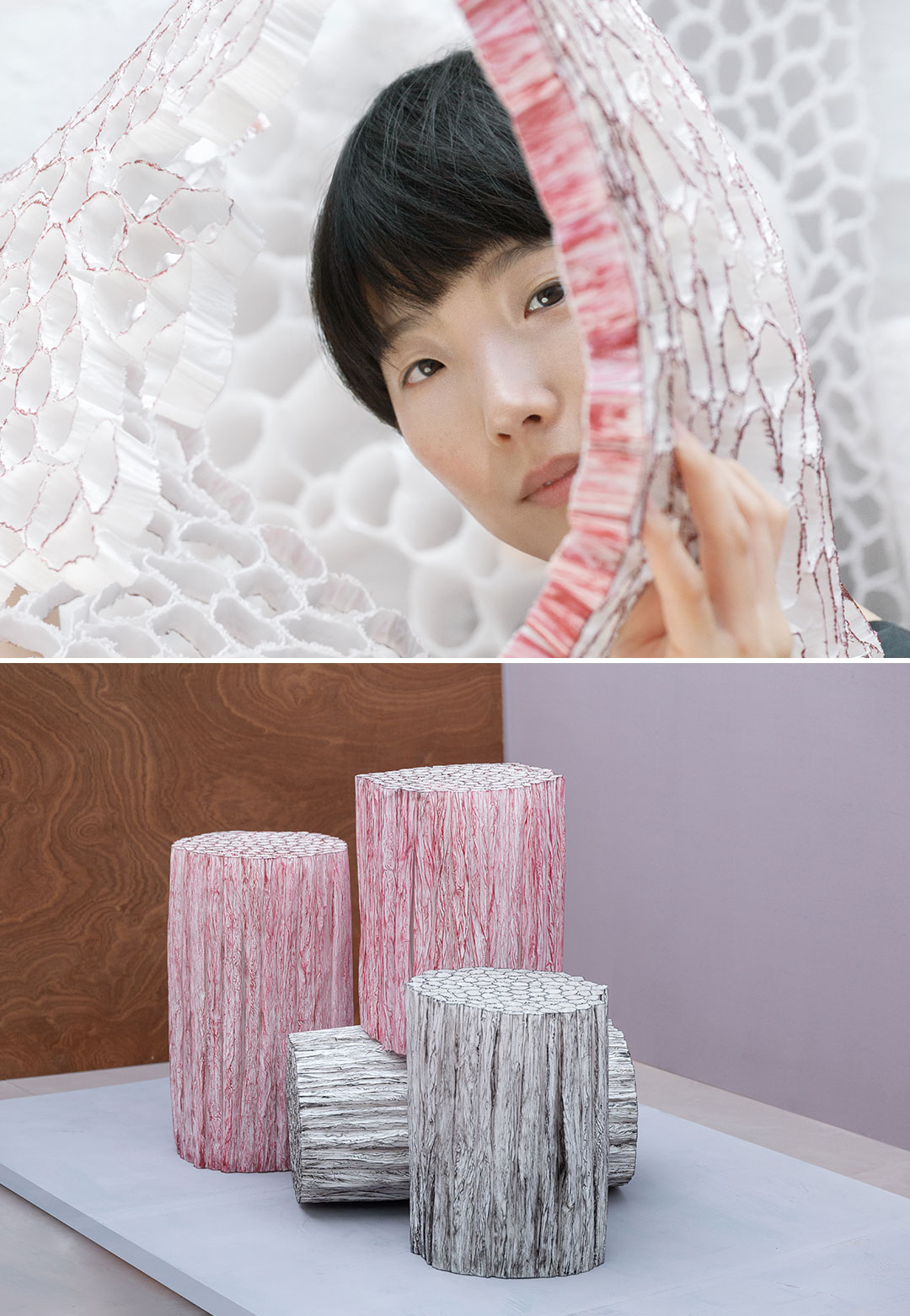 Pao Hui Kao balances fragility and sturdiness by using paper as a medium