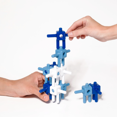 Souper Studio designs playing blocks as a physical manifestation of &lsquo;building unity&rsquo;