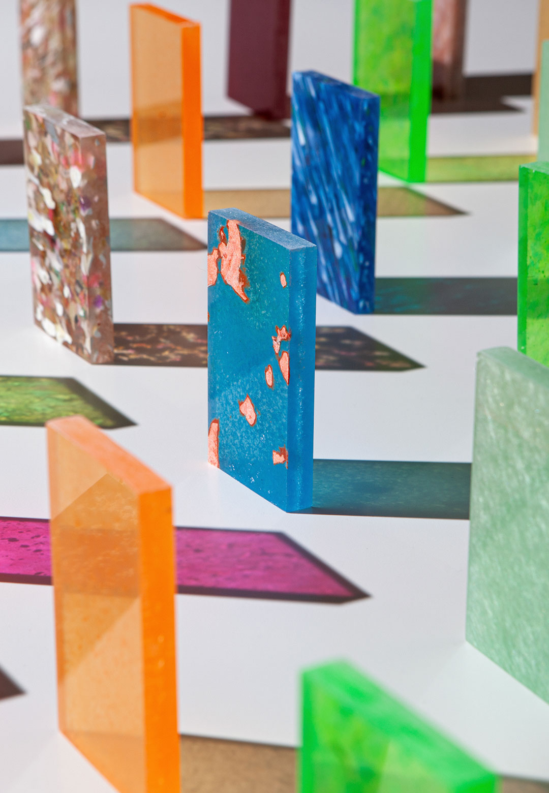 Recycled, recyclable waste forms The Good Plastic Company's 'Translucent Collection'