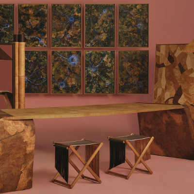 MycoWorks and Paragone unveil versatile mycelium objects at Design Miami.Paris