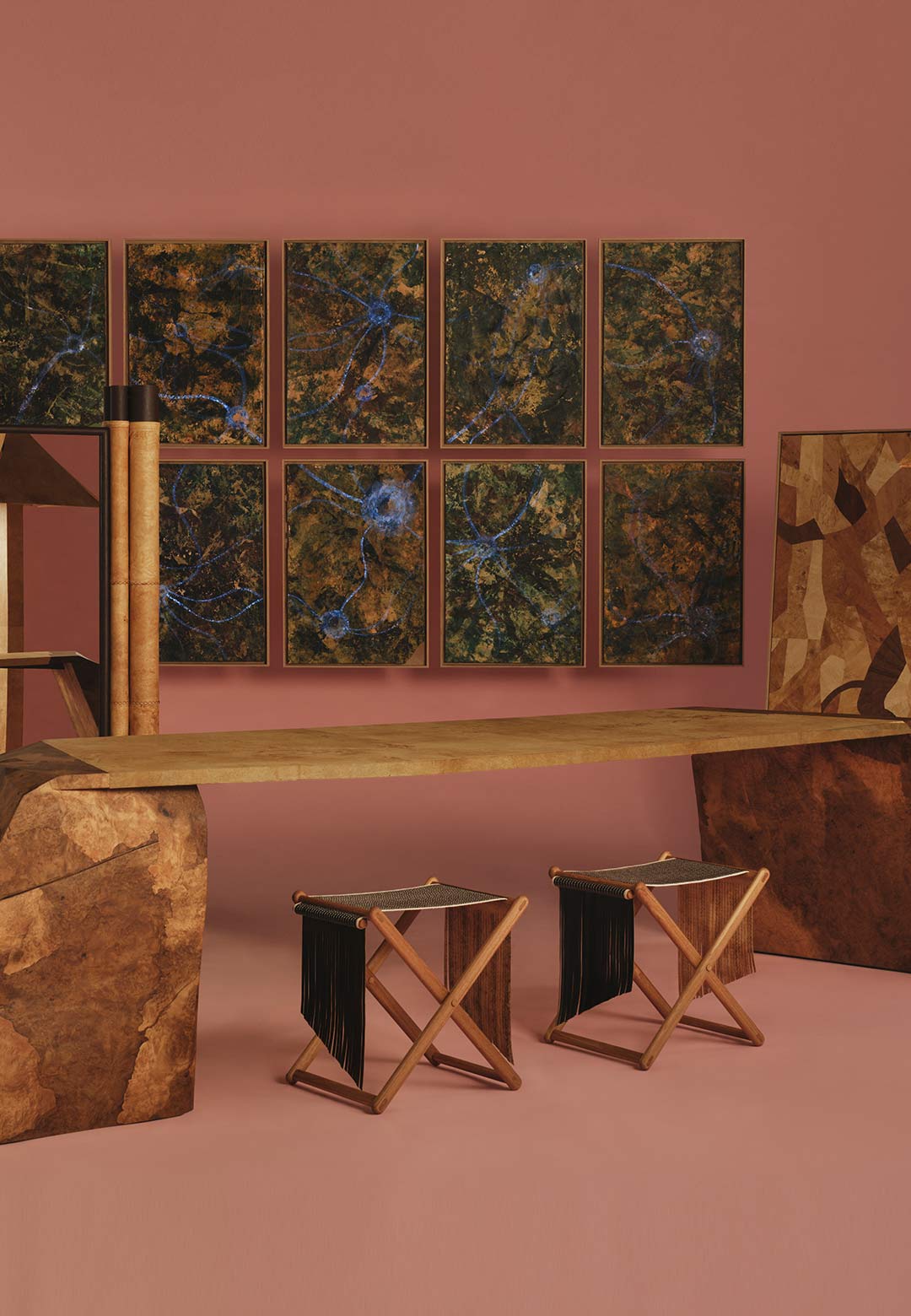 MycoWorks and Paragone unveil versatile mycelium objects at Design Miami.Paris