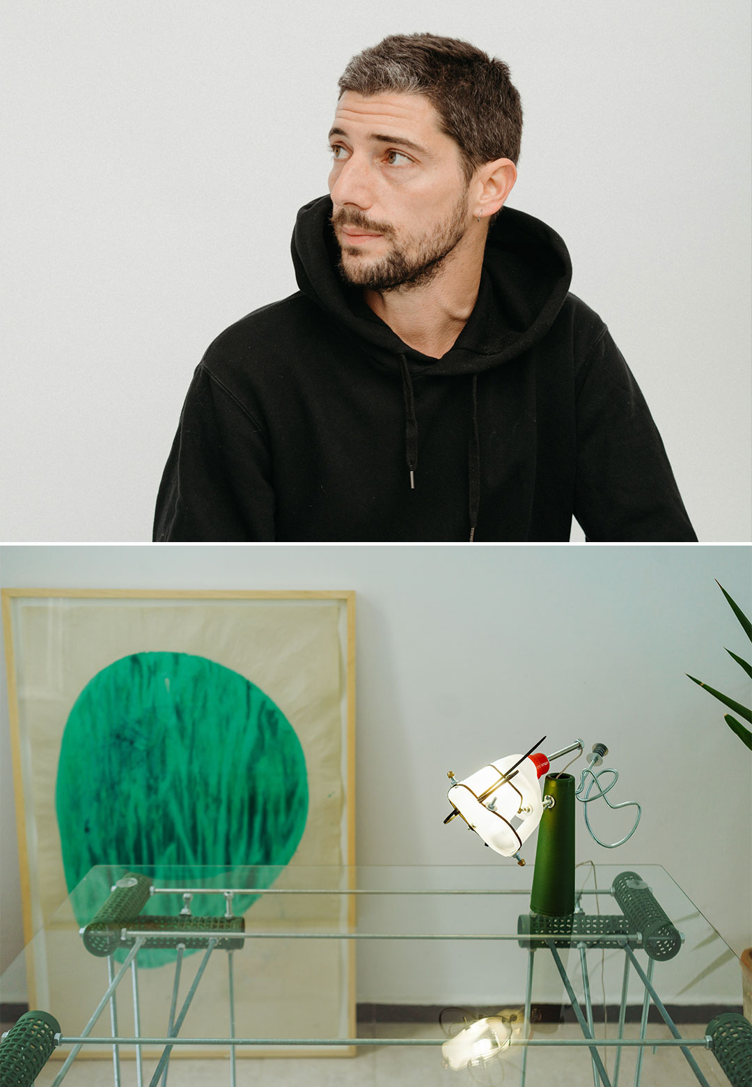 Thomas Egoumenides' laboratory of upcycled product design experiments
