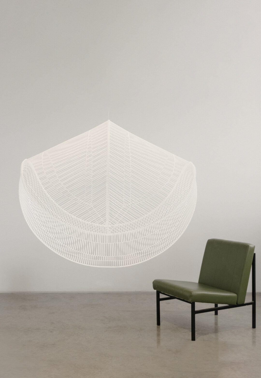 'LightMass^' by Raw-Edges Studio is crafted from a continuous digital weave