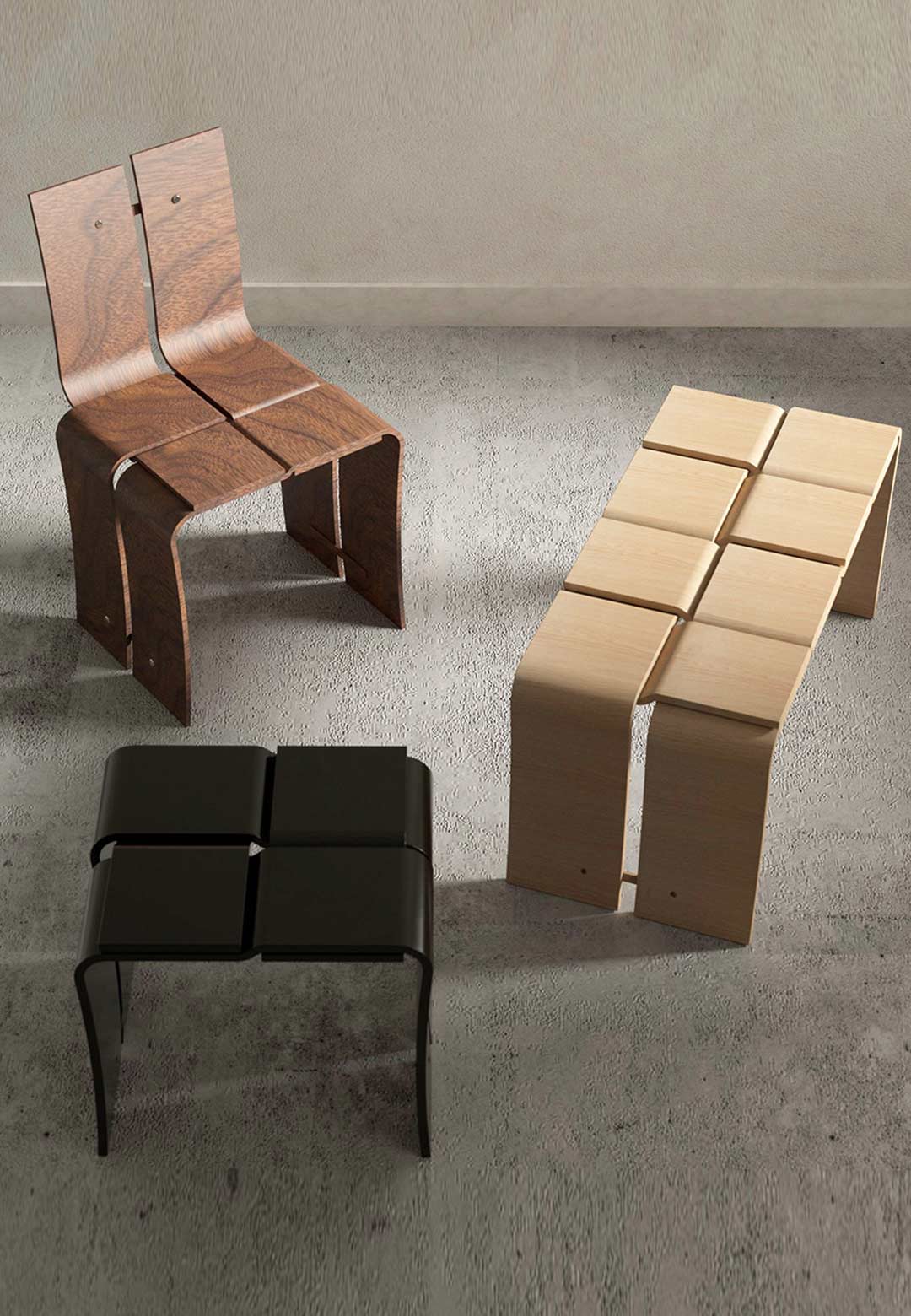 Cultural roots inform hm-LI Studio's modern and dimensional furniture range
