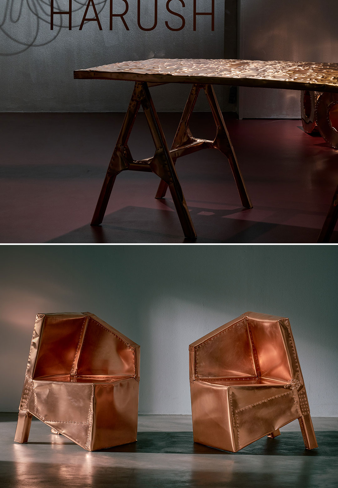In 'Please Do No Sit', Shlomo Harush's drawings transition to three-dimensional life