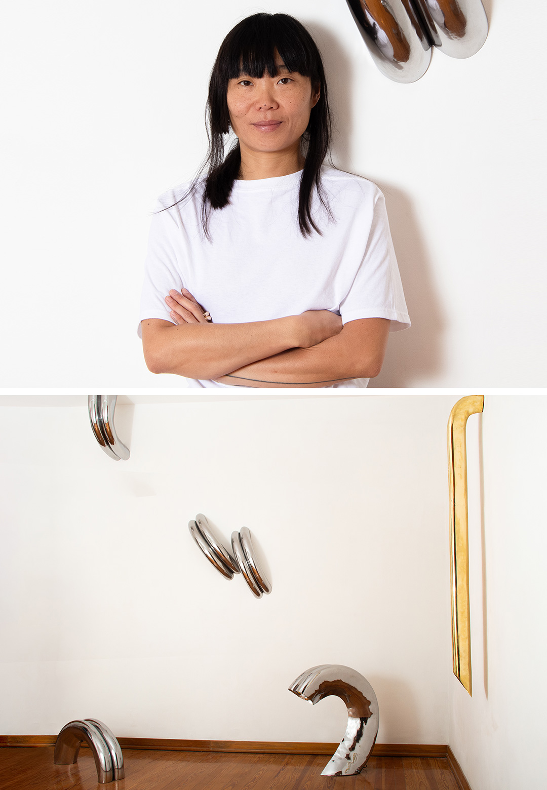 Kimy Gringoire translates love into 'Big Lovecables' piercing the MASA gallery