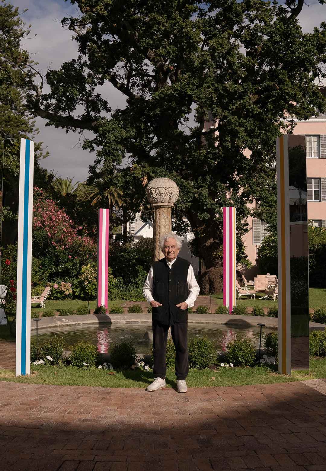 The 'colourful halt' of artist Daniel Buren coalesces nature, art and architecture