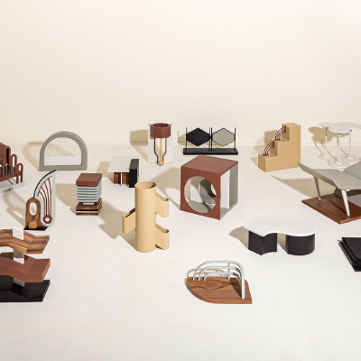 Fi abstracts urban architectonics in a Stockholm Furniture Fair showcase