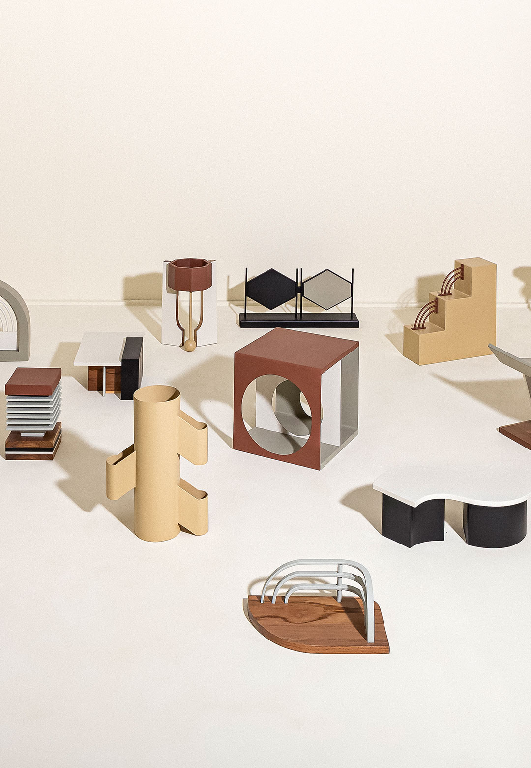 Fi abstracts urban architectonics in a Stockholm Furniture Fair showcase