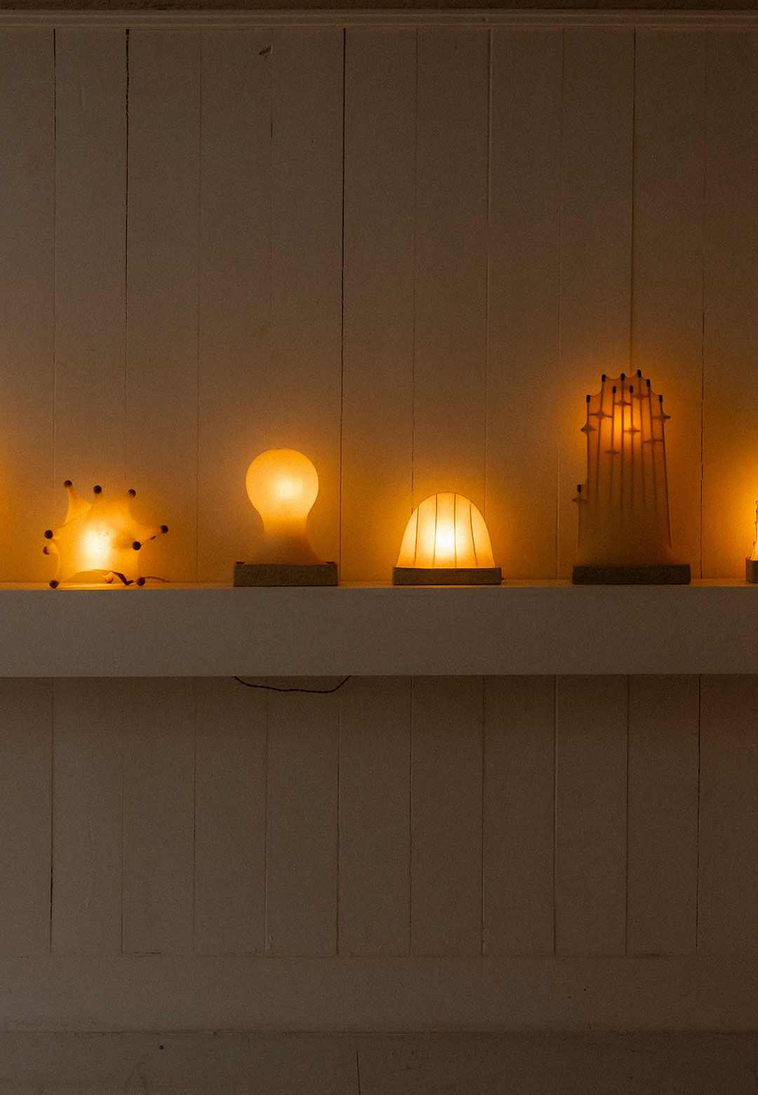 James Cherry materially unites nature and urbanity in 'FROM POLLEN' lamps