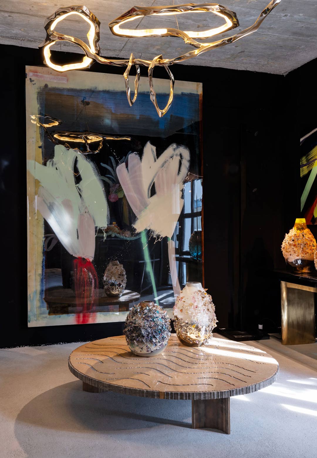 Aurel K. Basedow participates in Nomad St. Moritz 2025 with painted, resin rhythms