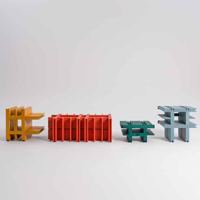 SKNYPL configures modular furniture units for shifting residential morphologies
