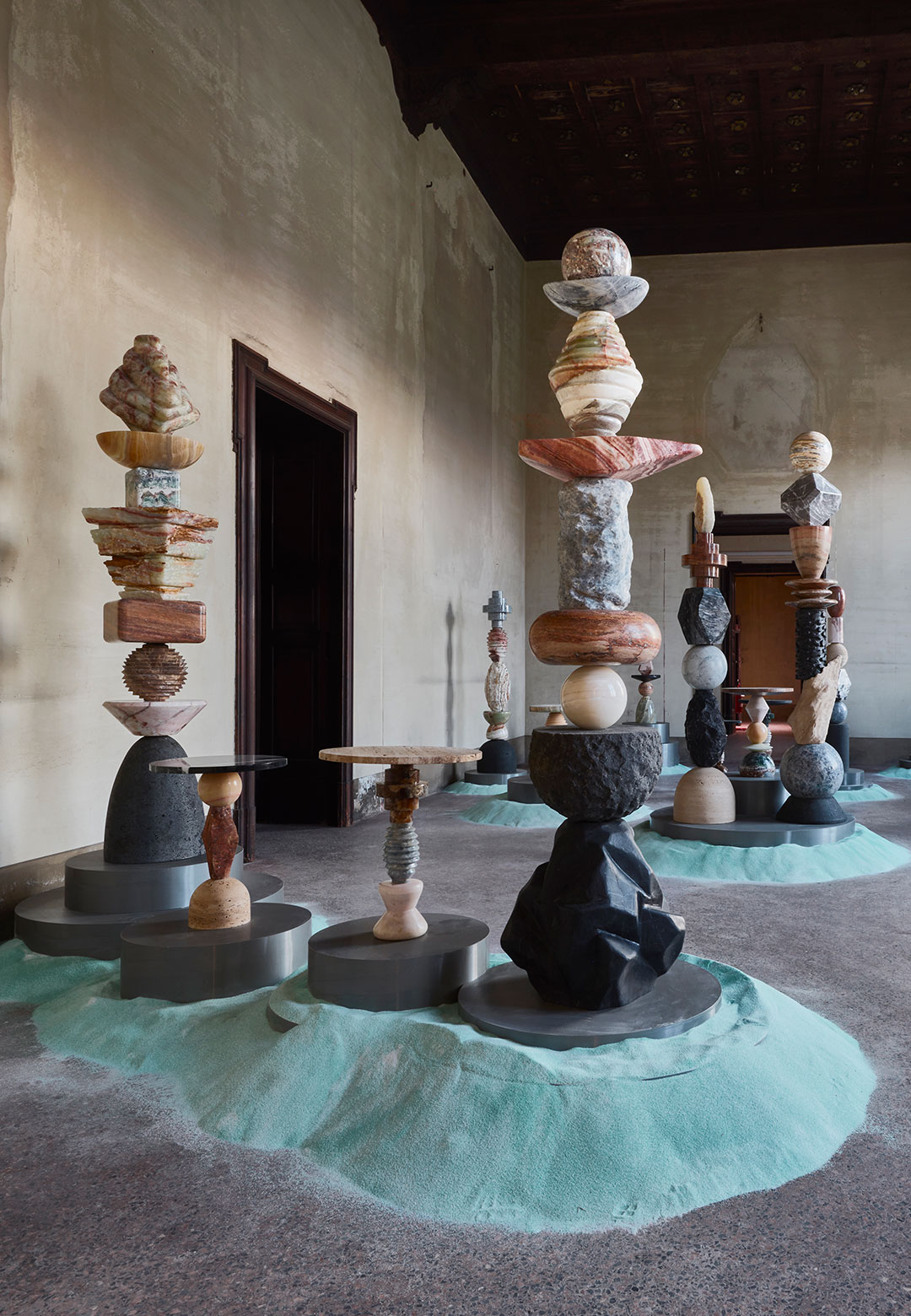 Sten Studio’s sculptural totems and tables echo in ‘Cosmic Resonance’ at MDW 2025