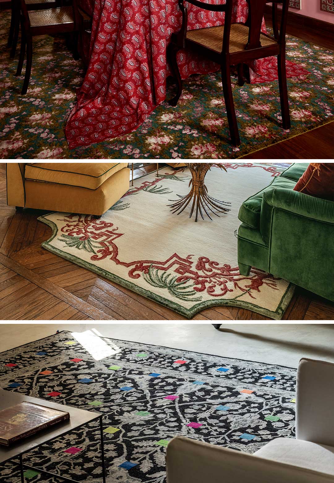 Jaipur Rugs' explorations of maximalism, tranquility and humour at Salone del Mobile