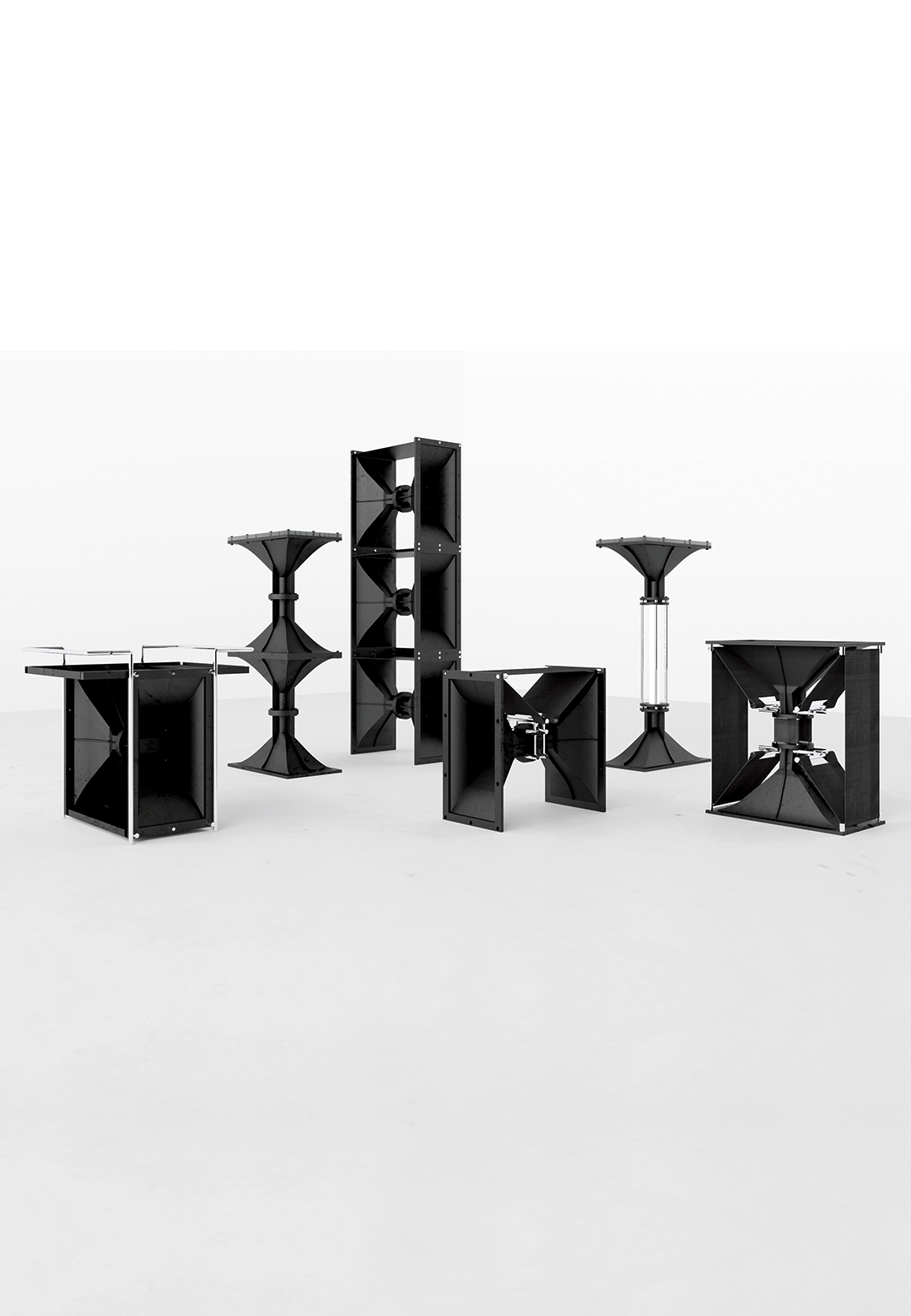 Juyong Shim recontextualises the obsolete speaker horn for the modular 'Horn Series'