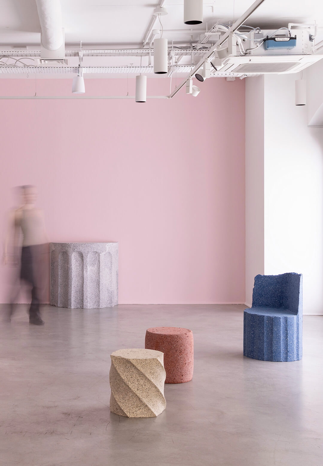Gallery Fumi presents Rubber Rocks by Study O Portable as mutable monuments