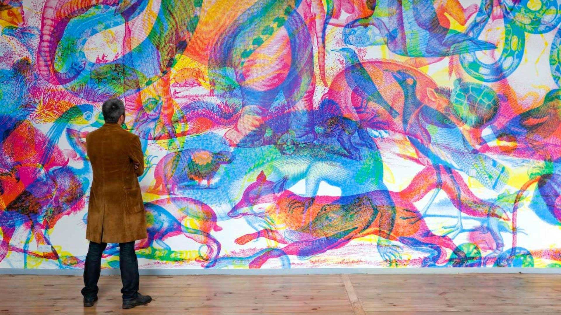 RGB colour experience with artworks by Carnovsky