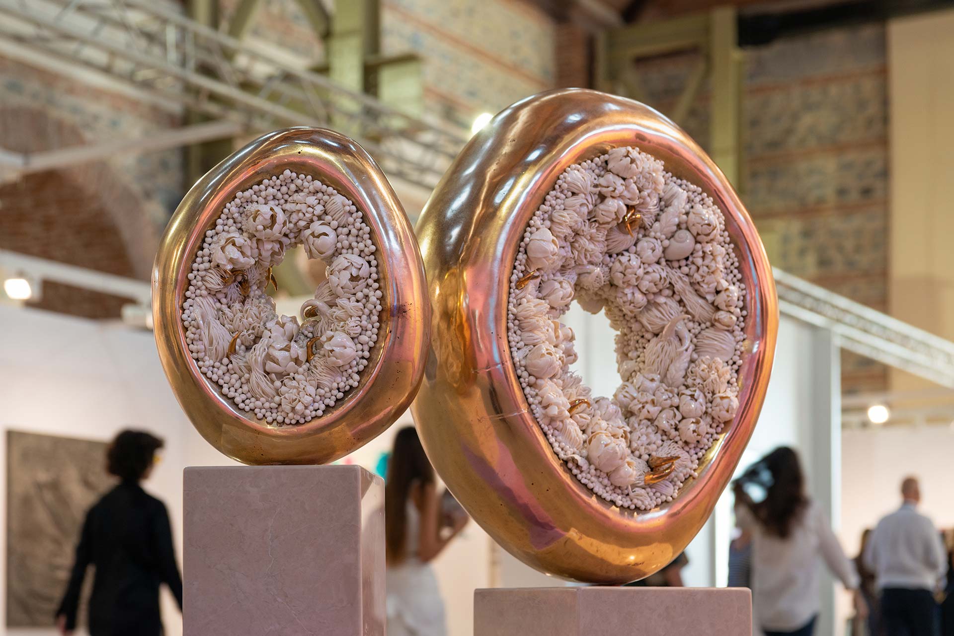 The sculptural artwork on display during Contemporary Istanbul 2022
