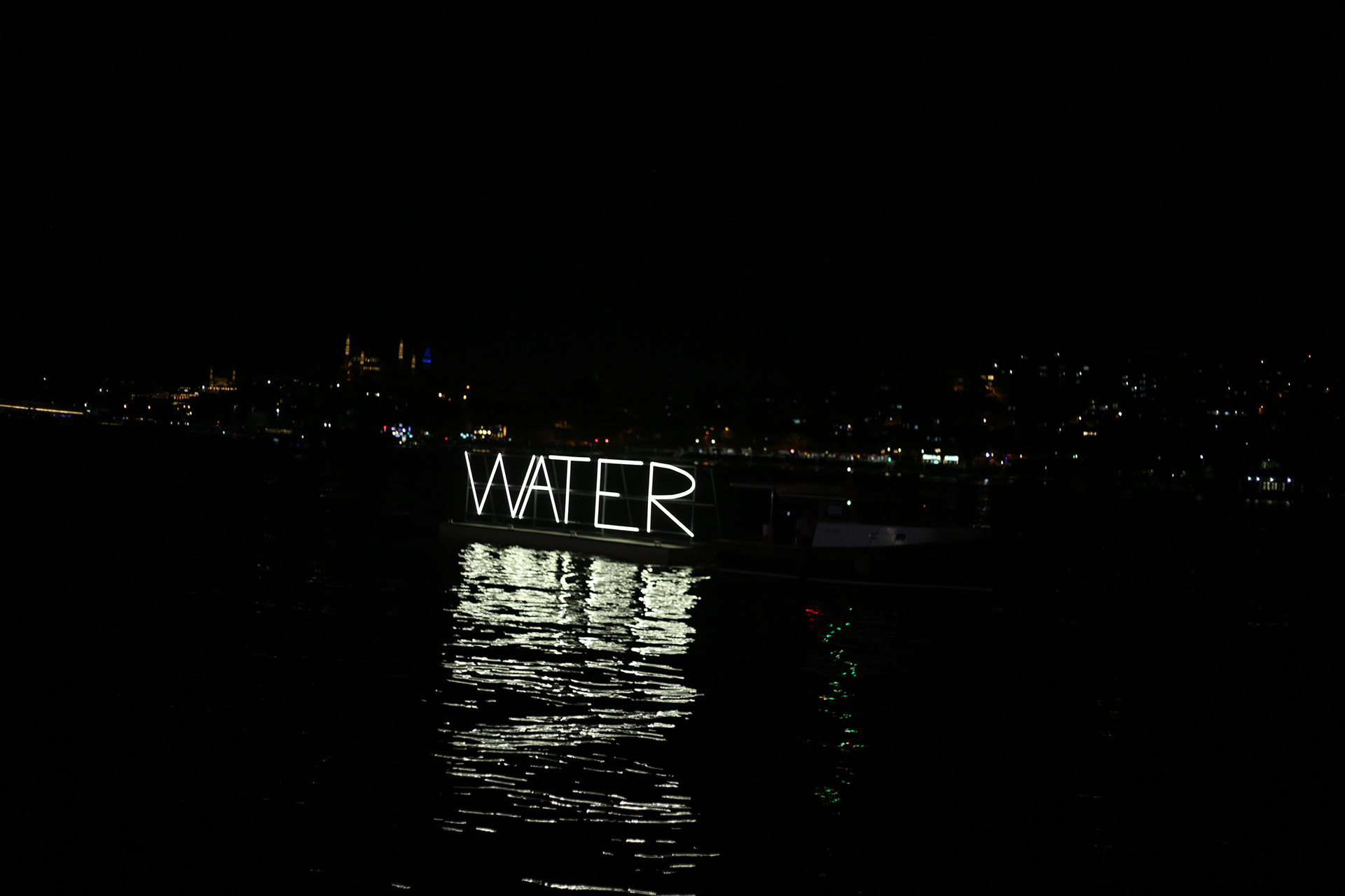 Martin Creed’s tribute to water during the Yard exhibition
