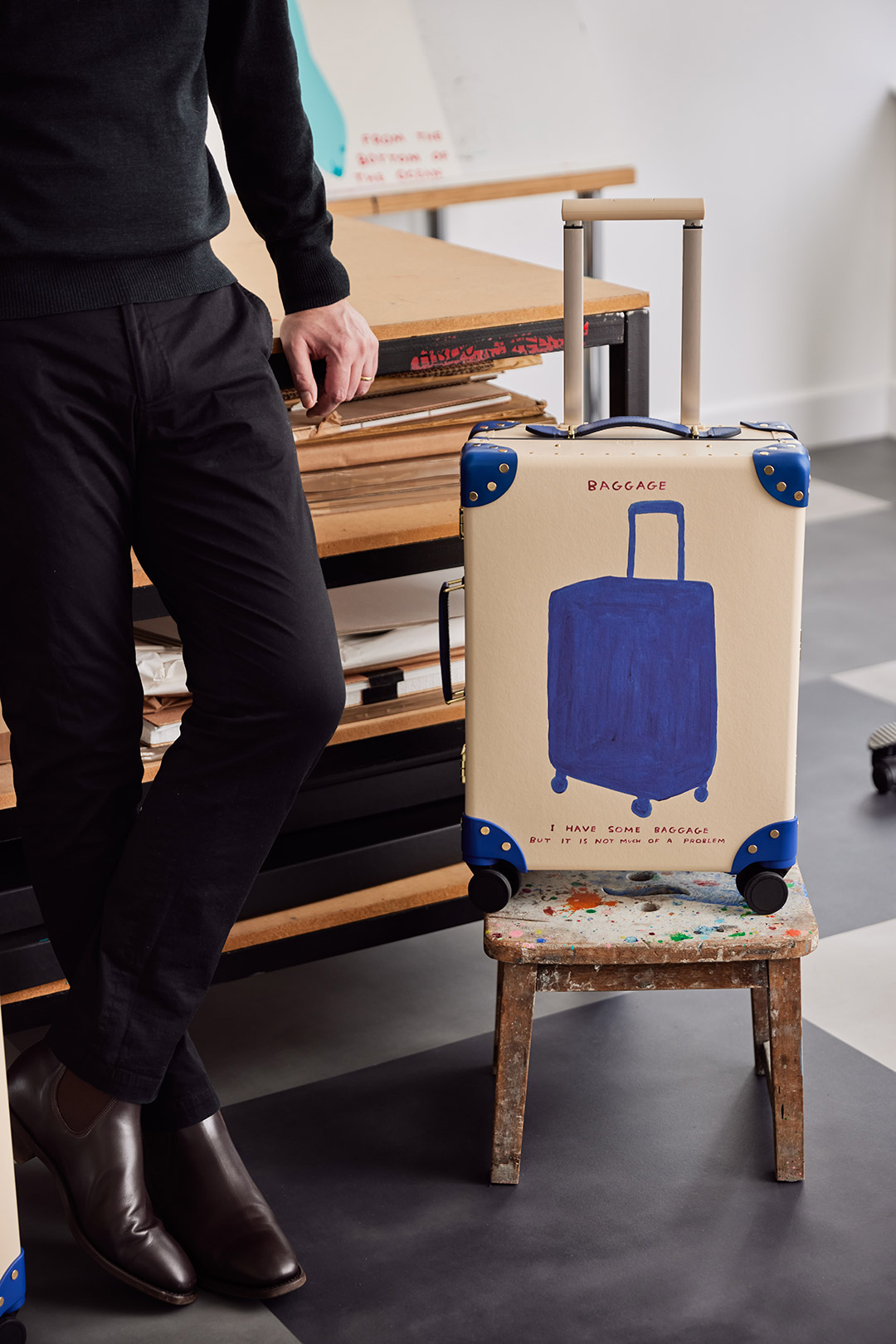 david-shrigley-brightens-up-globe-trotter-suitcases-with-humorous-illustrations