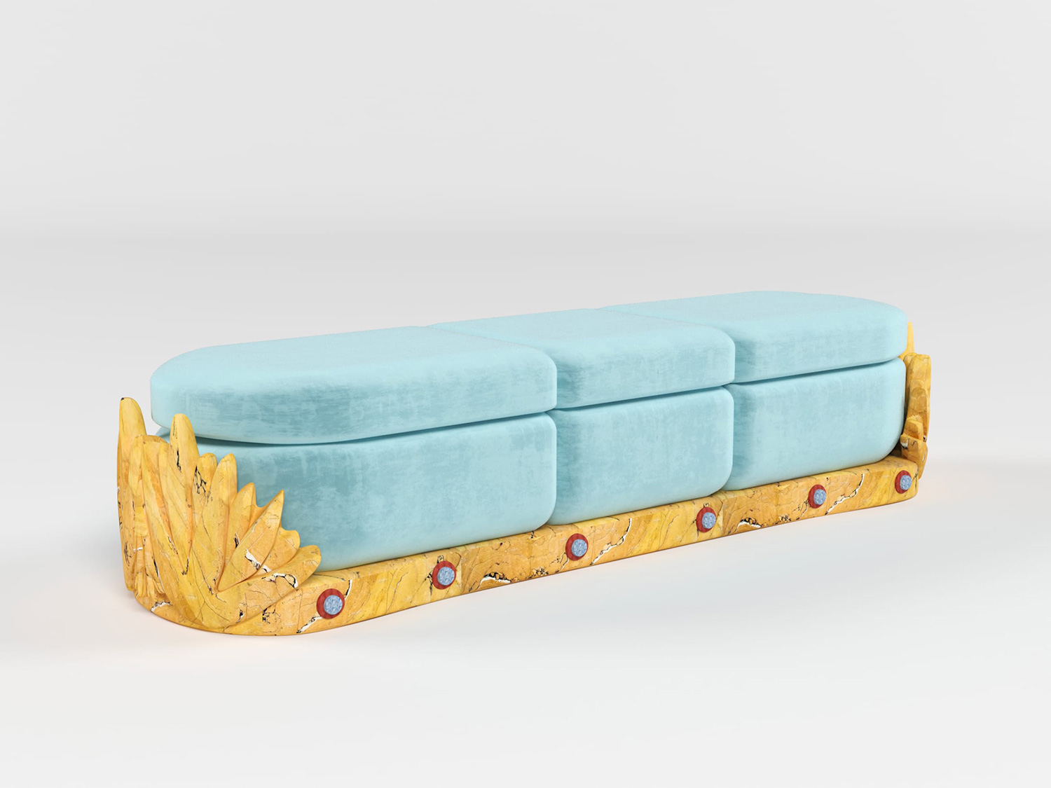 Daybed - The Lotus series, 2022 by Khaled El Mays at Nilufar