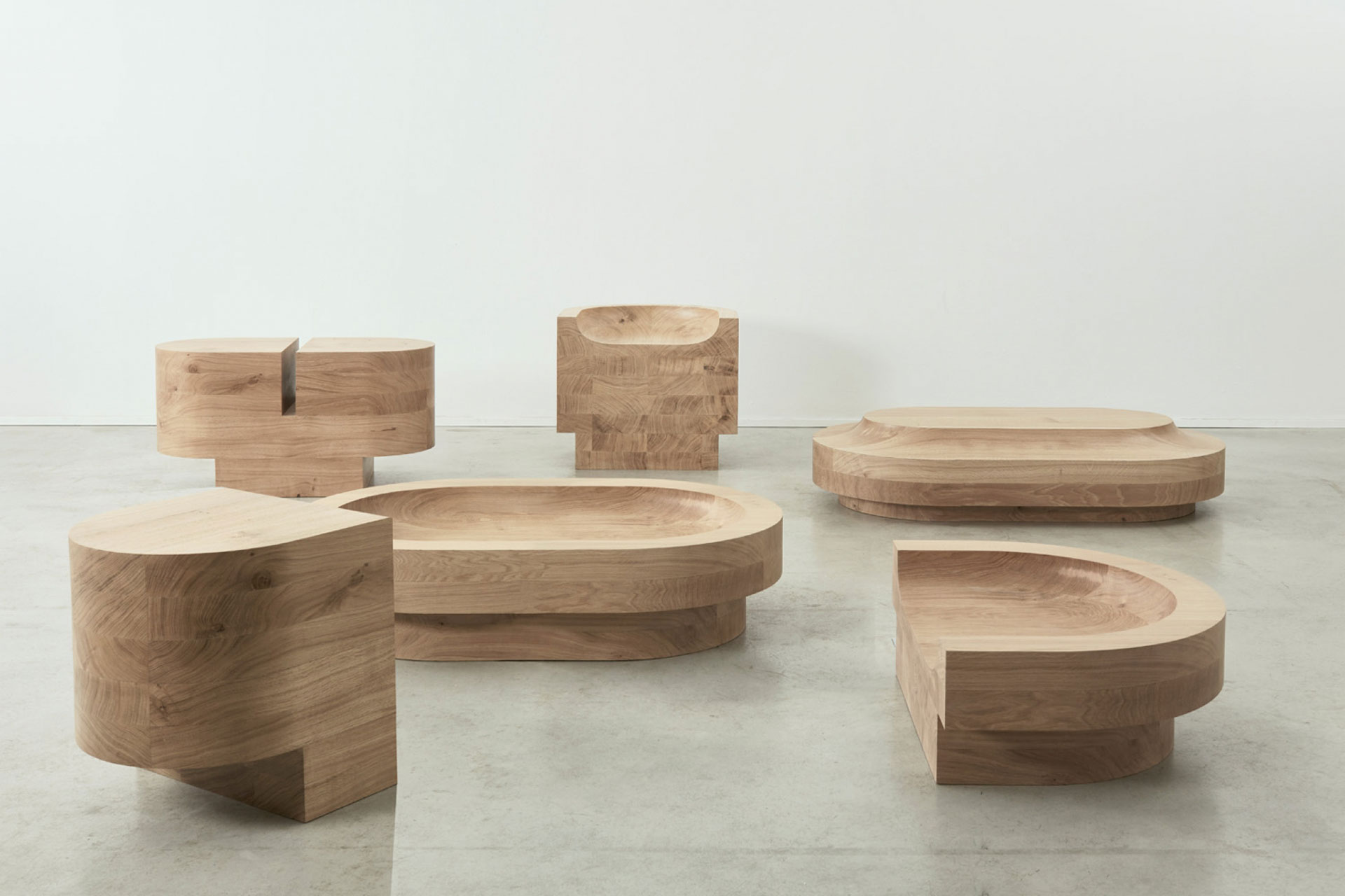 Low collection furniture pieces by Ebba Architects
