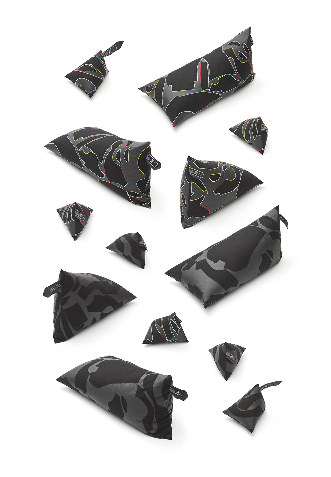 Four Tenths is a collection of bean bags made out of leather scraps