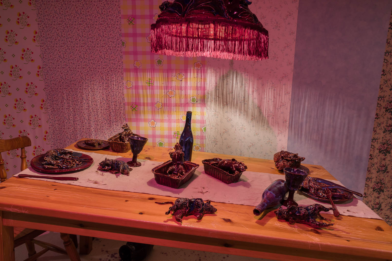 IInstallation view of Lindsey Mendick’s rodent-infested home