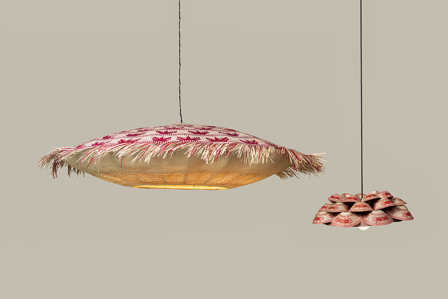 Lamps designed by Maria Molina and Sergio Matos with Estela and Antonia Gonzalez