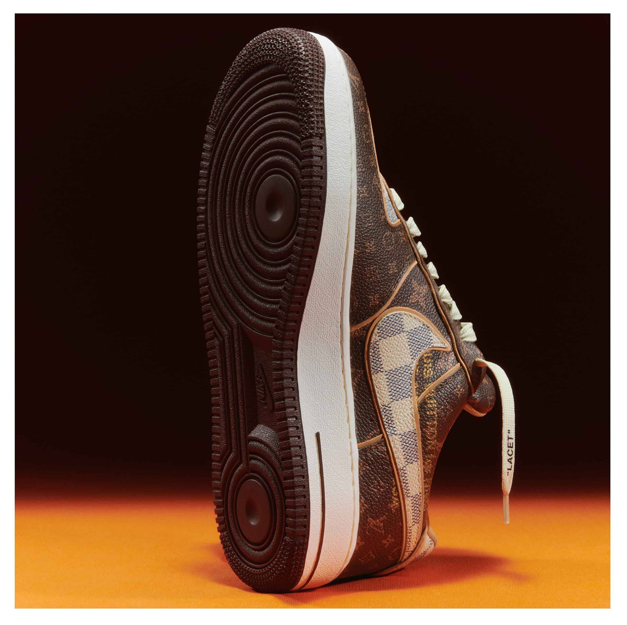 200 pairs of Louis Vuitton x Nike 'Air Force 1' shoes designed by