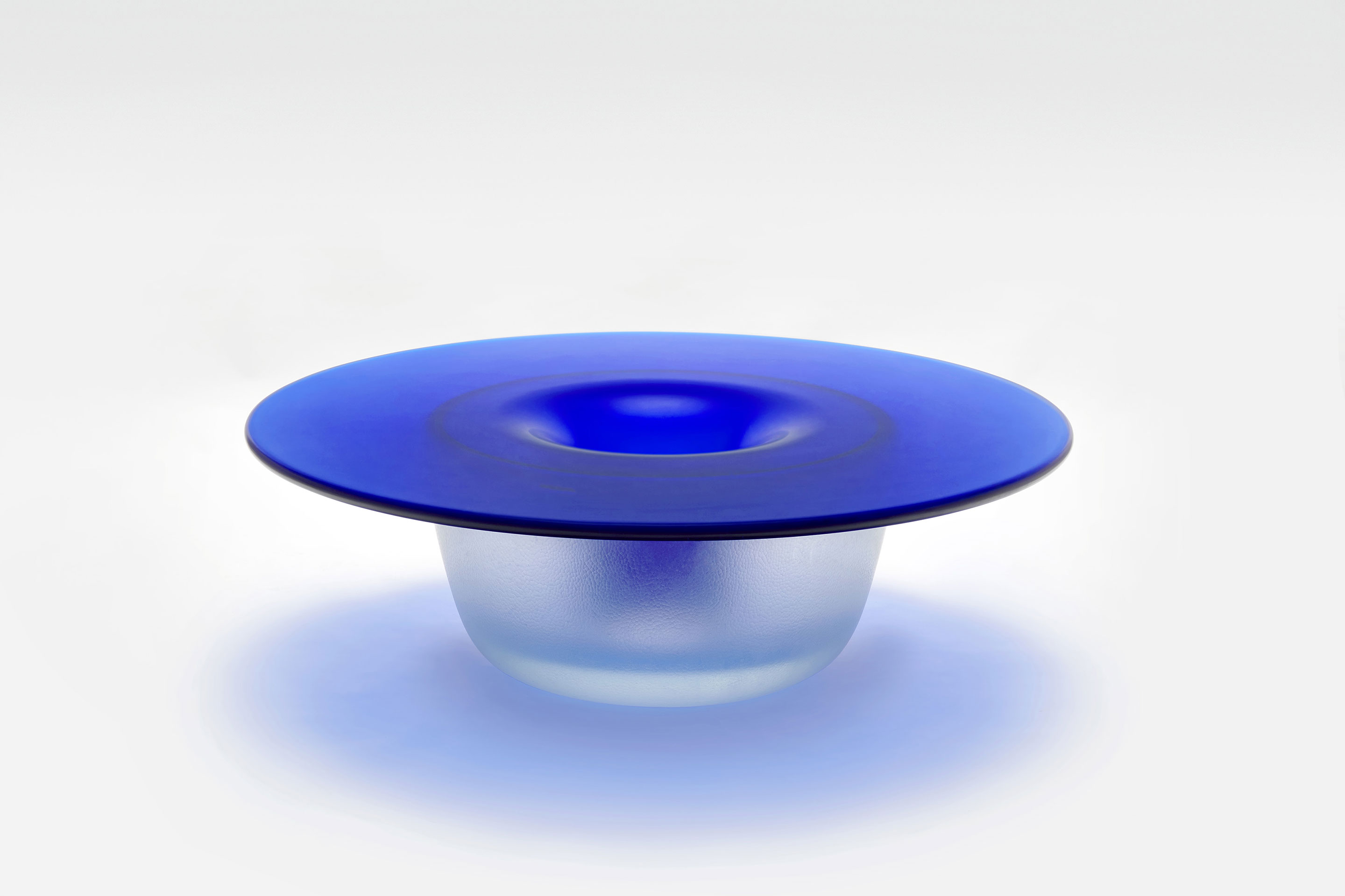 Marc Newson’s Blue Glass Coffee Table, 2022, Cast glass