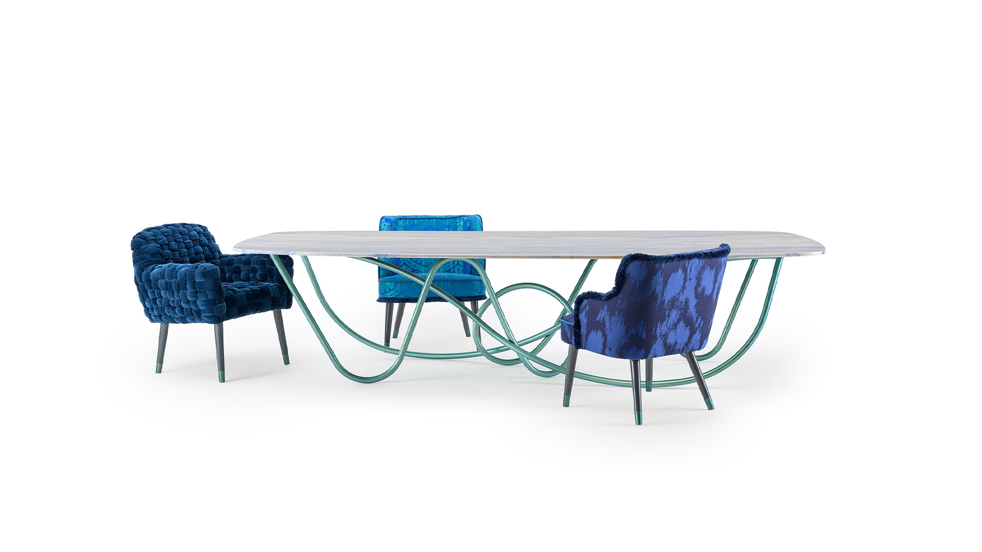Azul table by Turri