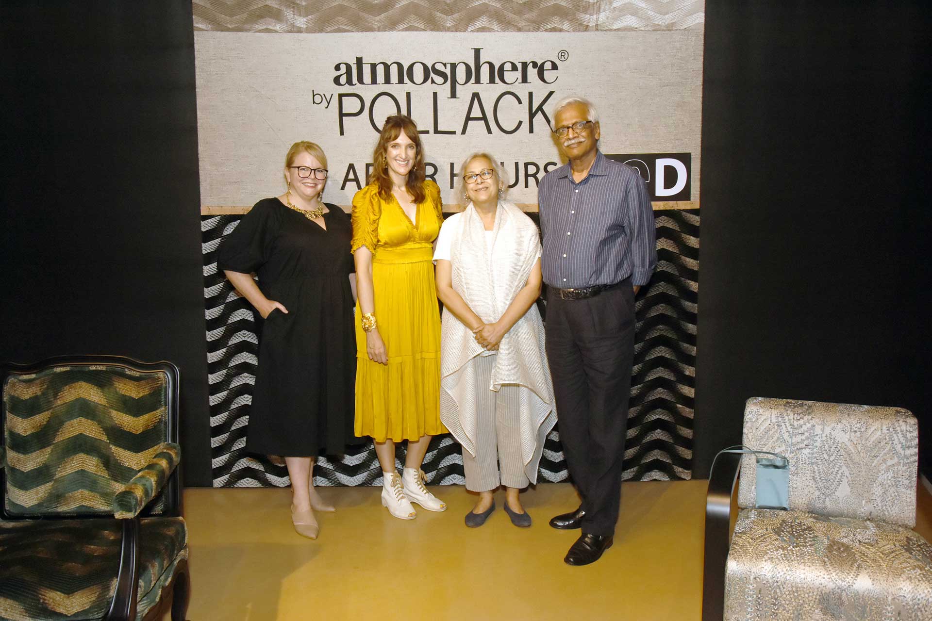 Susan Whalen, Rachel Dorris, Jayshree Poddar and Dinesh Himatsingka