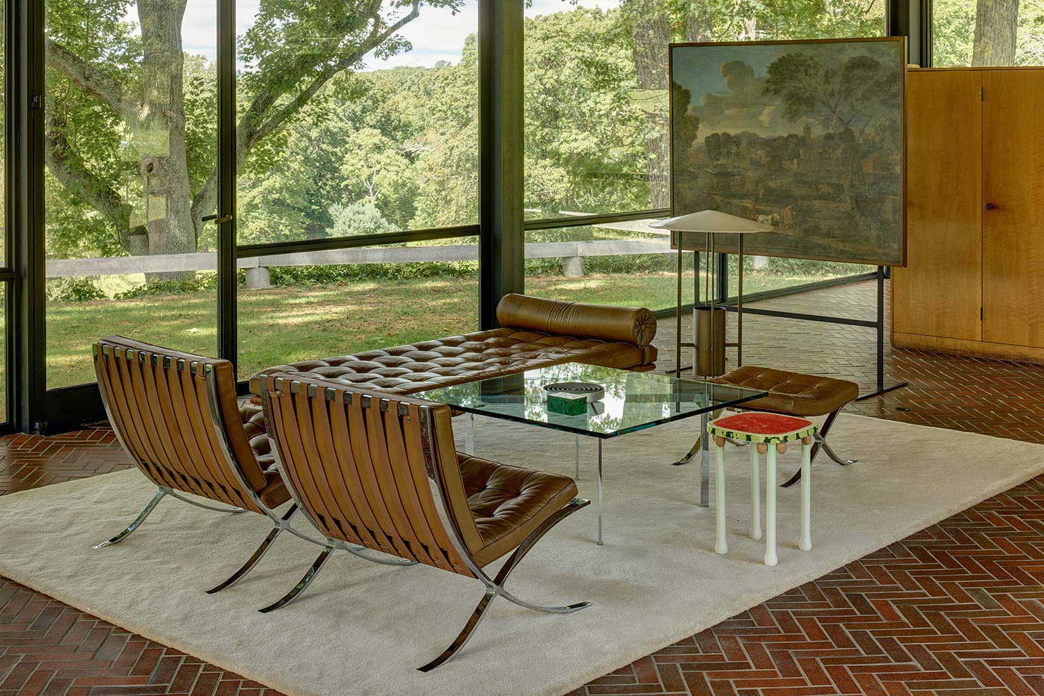 Robert Stadler’s OMG-GMO inside Philip Johnson’s signature Glass House pavilion