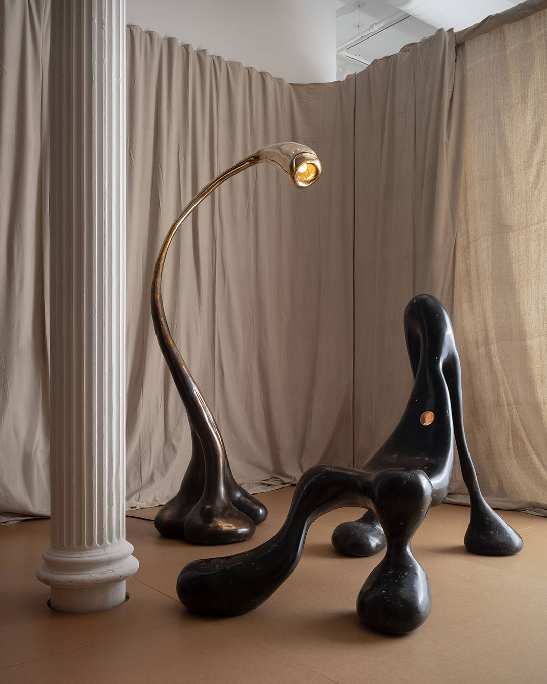 The designs stimulate the eyes and invite physical engagement