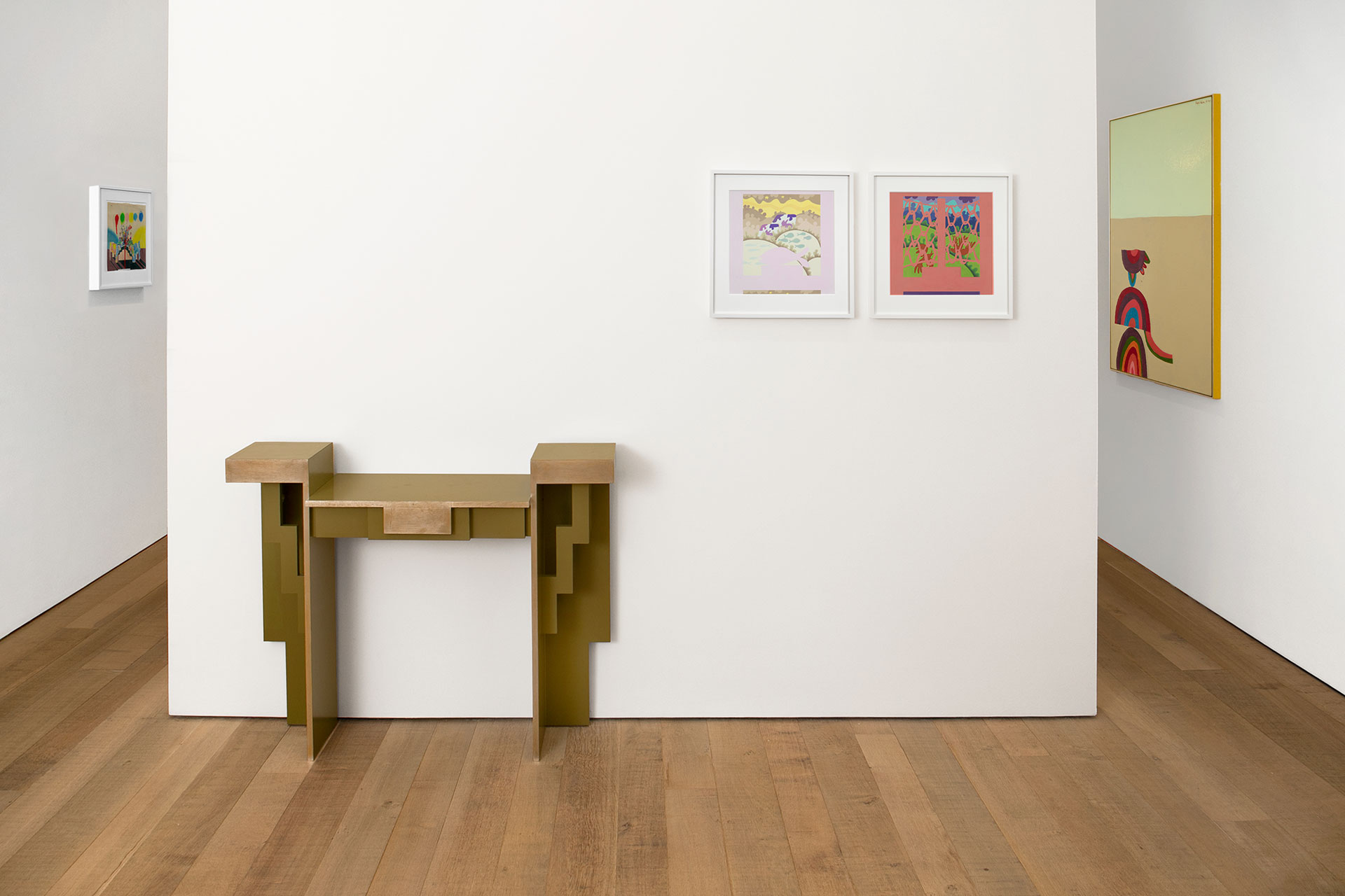 A geometrical designed console by Max Clendinning