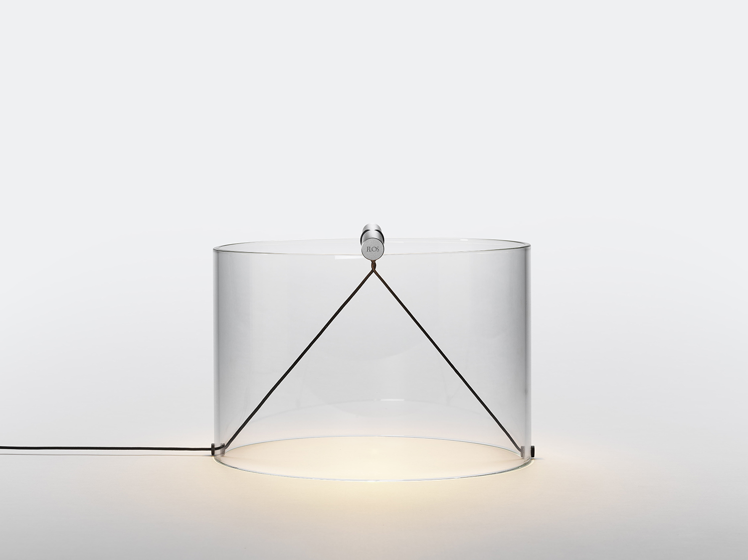 The large sized To-Tie anodized aluminium grey lamp