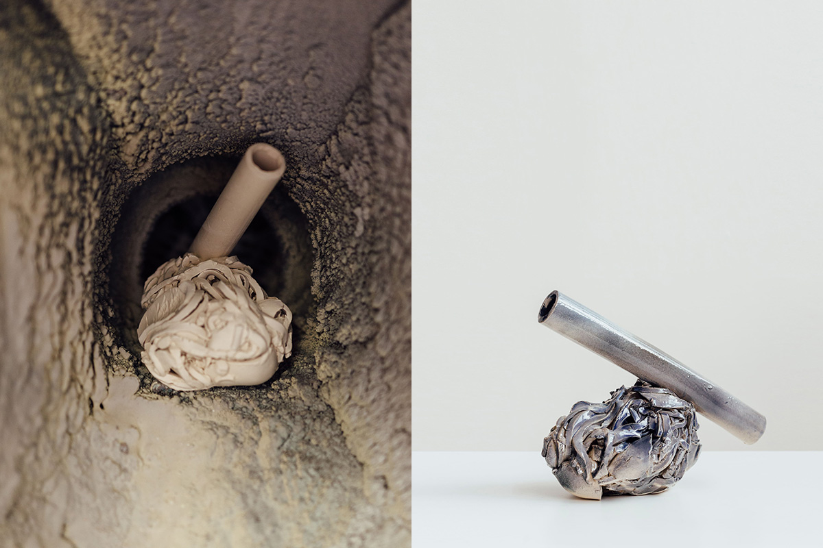 The materials guide the design process and the resulting forms