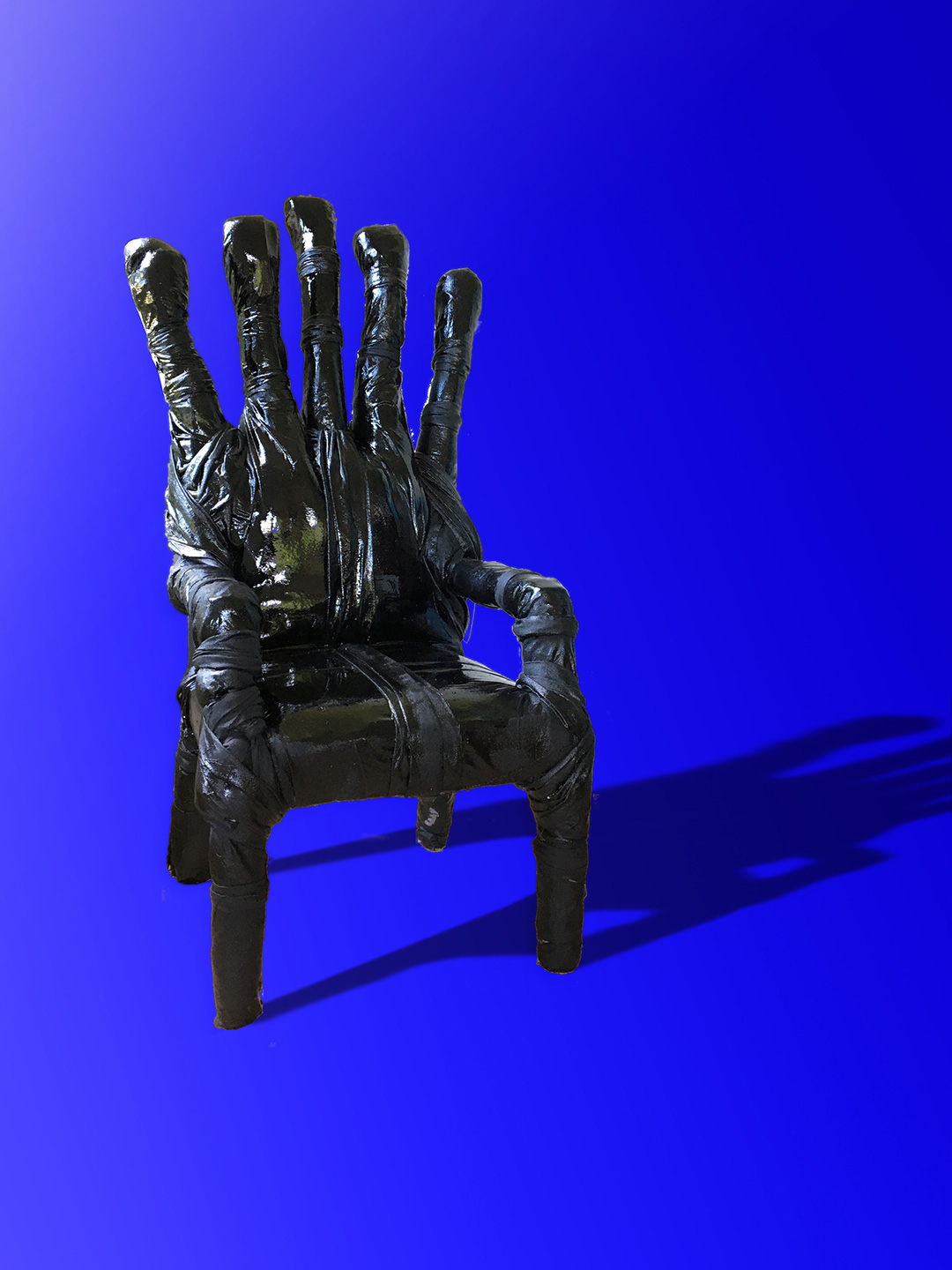 The poorly upholstered throne