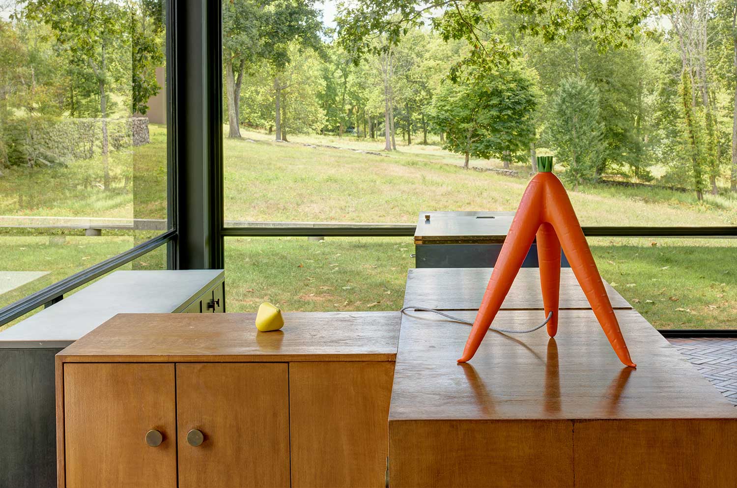 The project replicates the forms of engineered fruit and vegetables