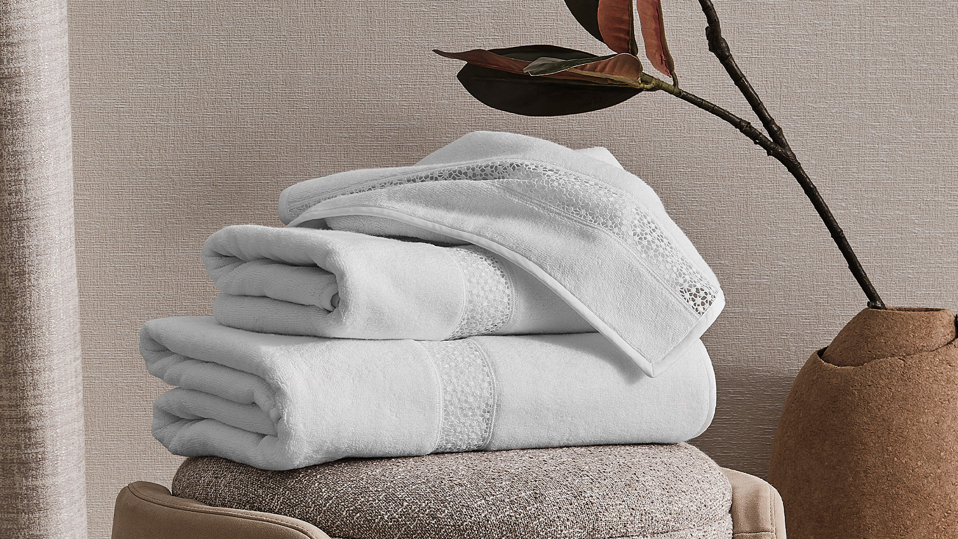 Forever Lace Bath Towel by Frette - Accessories